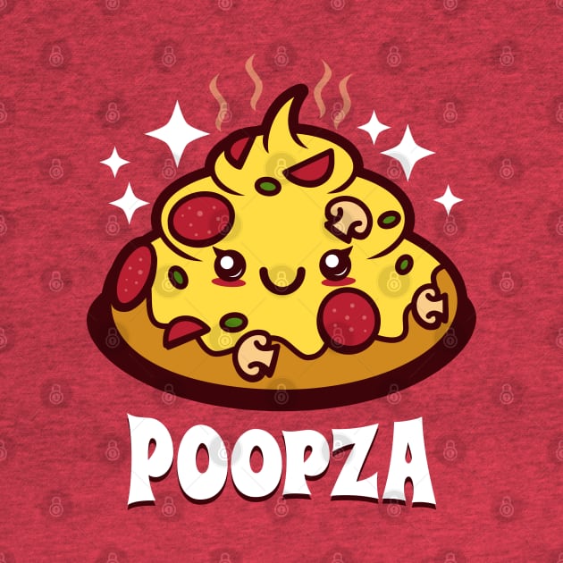 Funny Cute Kawaii Pizza Kawaii Poop Original Cartoon For Kids by BoggsNicolas